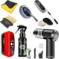 8 PCS Car Cleaning Kit with 3-in-1 Mini Vacuum Cleaner, Microfiber Cloth, Duster, Wheel Brush, Anti-Fog Spray & Glass Cleaning Tools (8 in1 Car Combo)
35%
off